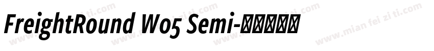 FreightRound W05 Semi字体转换
